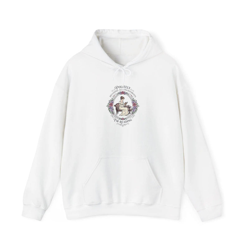 Calling Card Floral Script Hoodie | Regencycore, Period Romance